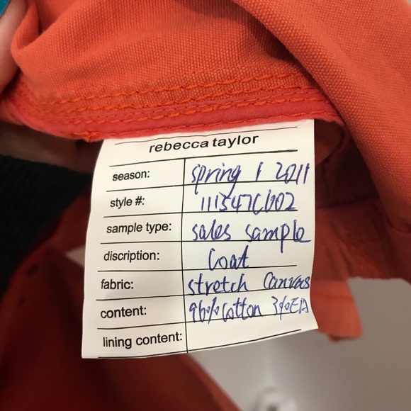 RARE Rebecca Taylor Orange Snake Print Trench Coat - Picture 6 of 9